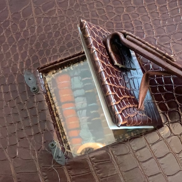 Leather and Fabric Picture Frame. - Picture 4 of 5